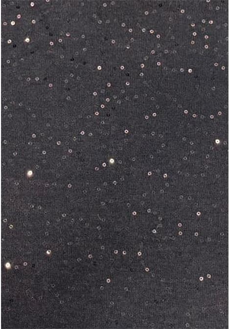 Maglia girocollo con micro paillettes ISTINTI | Maglie | 31723NERO